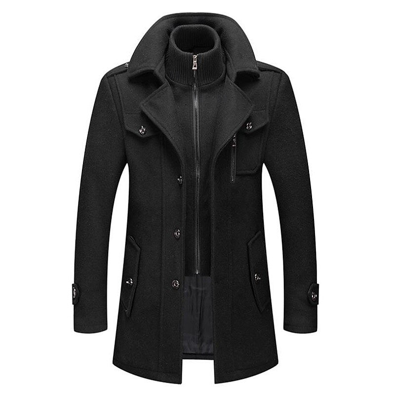 Nathan's Winter Elegance Wool Blend Coat