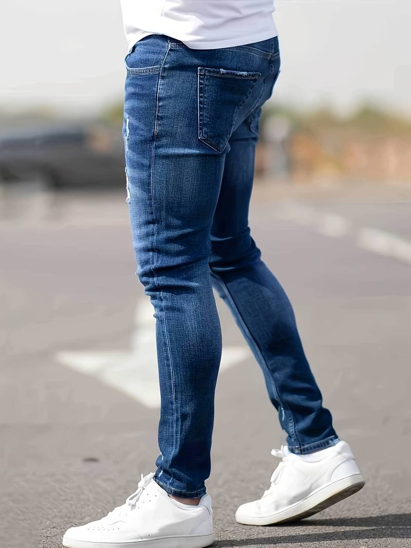 Malcolm – Herren-Jeans im Used-Look