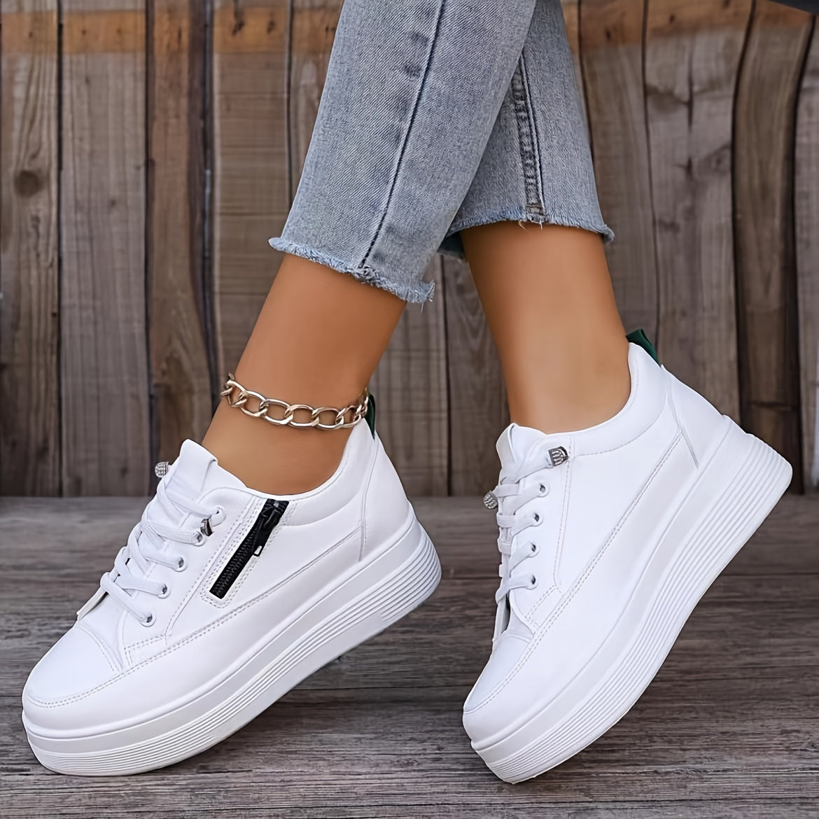Elegante Unifarbene Damen-Sneaker | Ideal für den Alltag