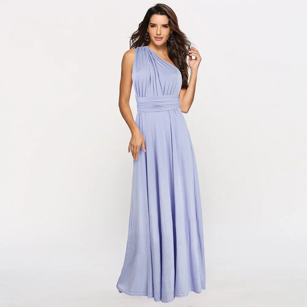 Slitherio - Elegantes Langes Leinenkleid - Bequem für Besondere Anlässe für Damen