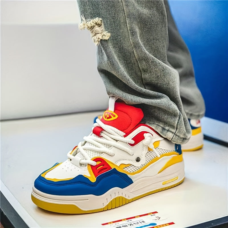 Modische Colorblock Leichte Damen-Skate-Sneaker | Ideal für Freizeitlooks