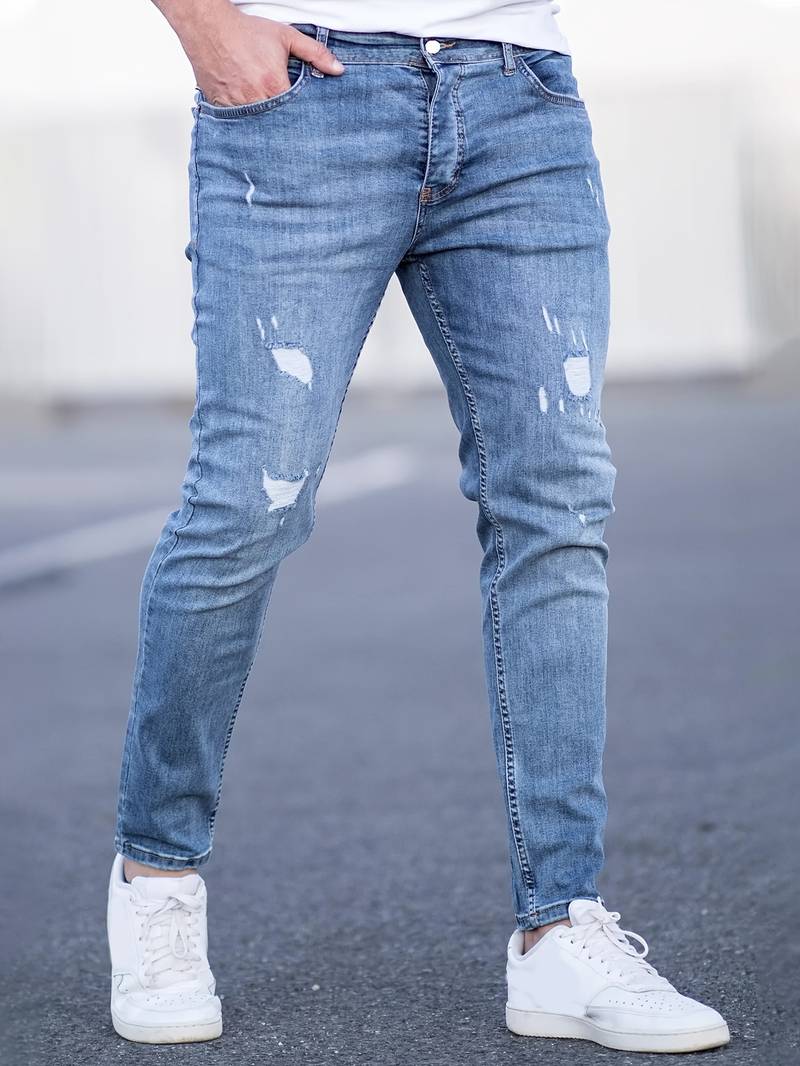 Malcolm – Herren-Jeans im Used-Look