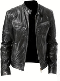 Stilvolle Herren-Lederjacke mit Taschen | Elegant und Alltagsgeeignet