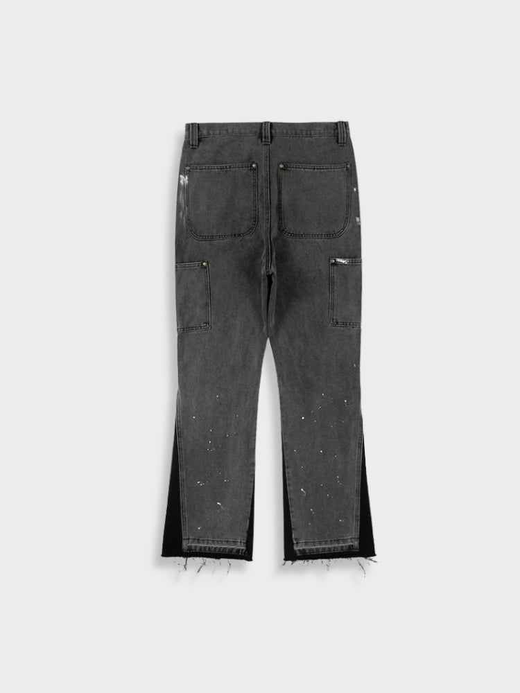 Vintage Men's Patched Denim Jeans