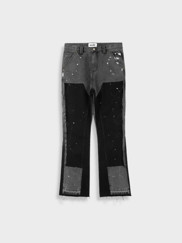 Vintage Men's Patched Denim Jeans