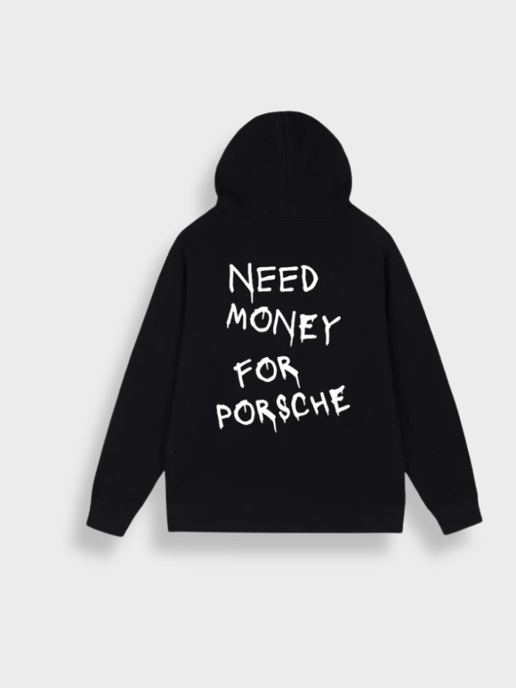 Herren Hoodie mit Einfarbigem Druck auf dem Rücken | Ideal für Entspannte Tage