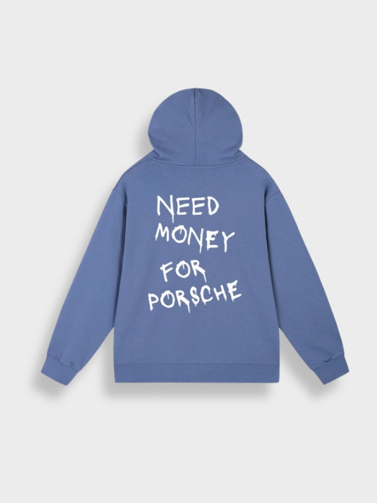 Herren Hoodie mit Einfarbigem Druck auf dem Rücken | Ideal für Entspannte Tage