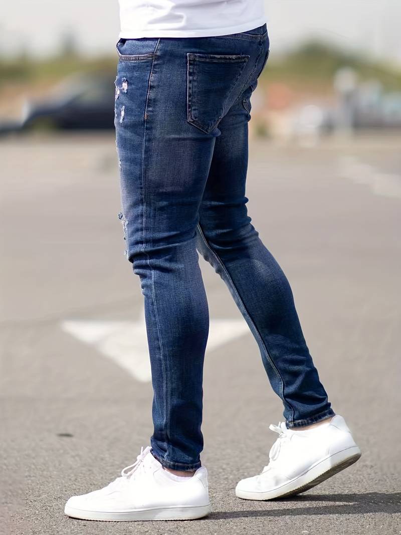Malcolm – Herren-Jeans im Used-Look