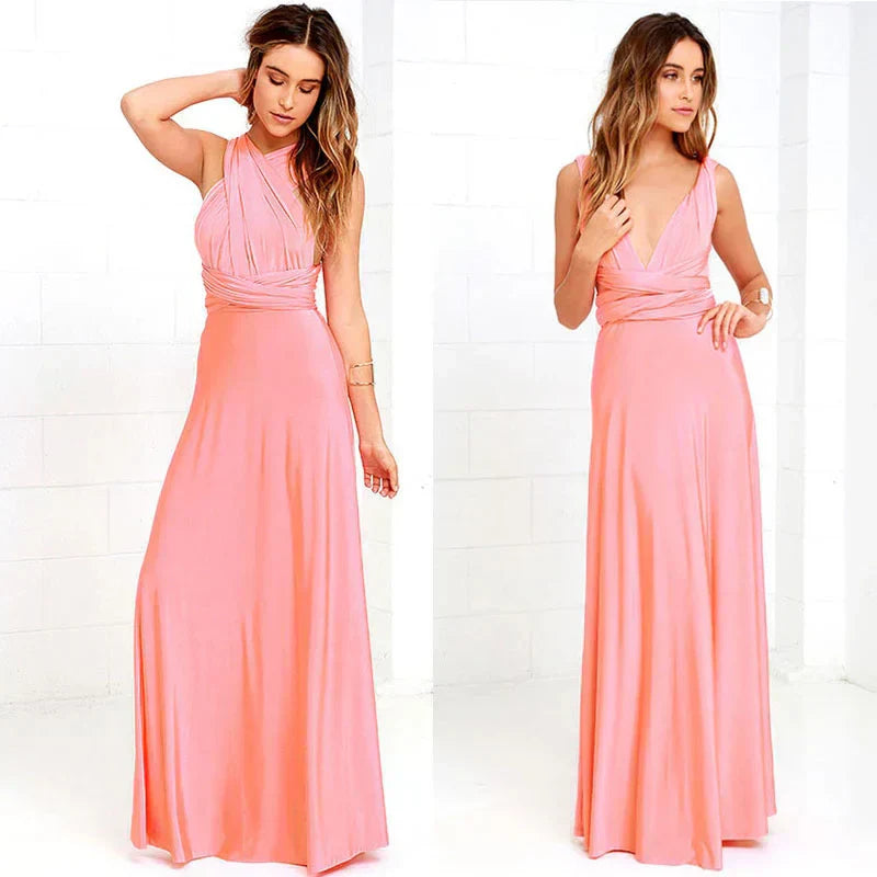 Slitherio - Elegantes Langes Leinenkleid - Bequem für Besondere Anlässe für Damen