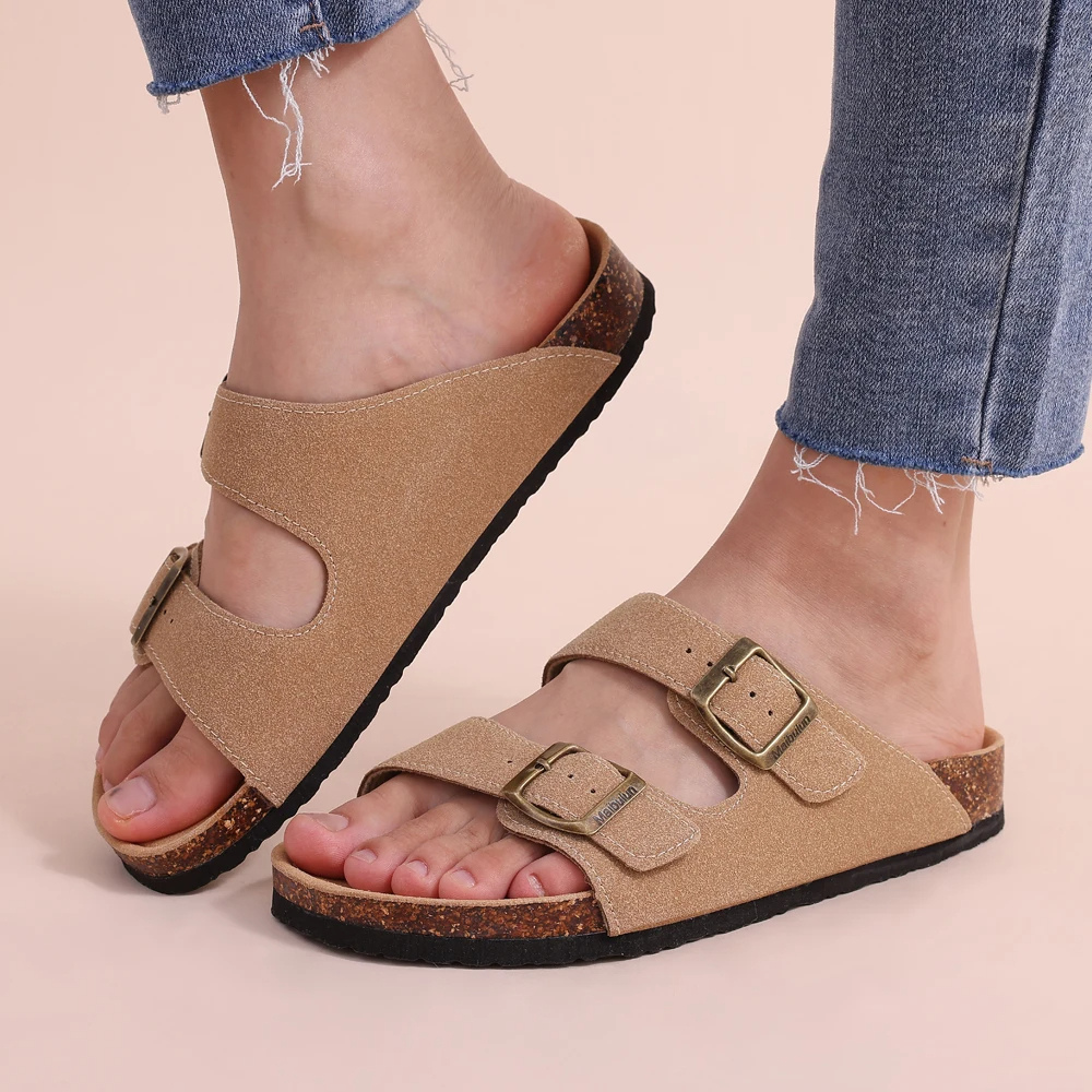 Orthopädische Sandalen mit Kork-Innensohle