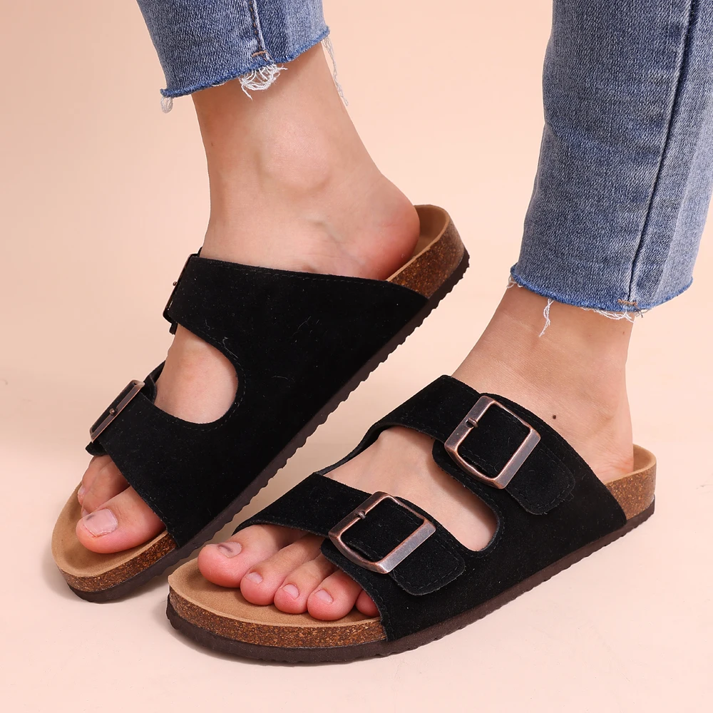Orthopädische Sandalen mit Kork-Innensohle