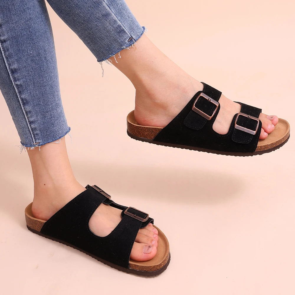 Orthopädische Sandalen mit Kork-Innensohle
