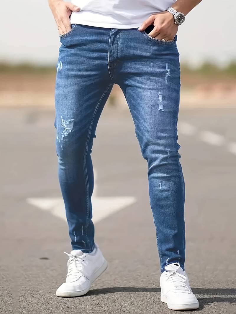 Malcolm – Herren-Jeans im Used-Look