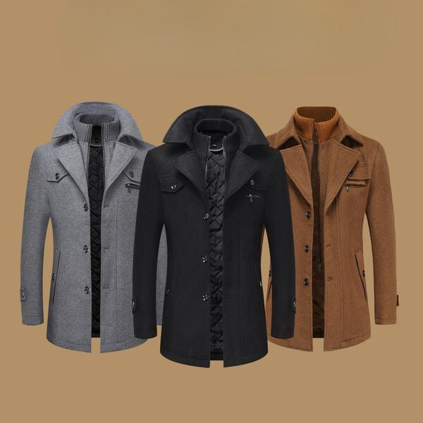 Nathan's Winter Elegance Wool Blend Coat