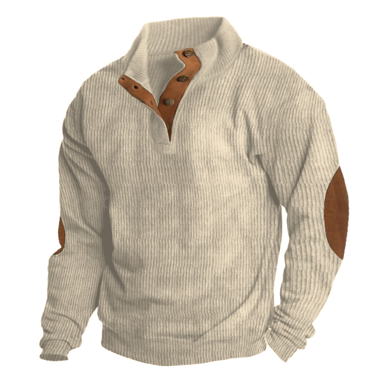 Strickpullover mit Knopfleiste