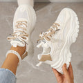 Modische Mesh-Chunky-Sneaker für Damen | Ideal für den täglichen Gebrauch