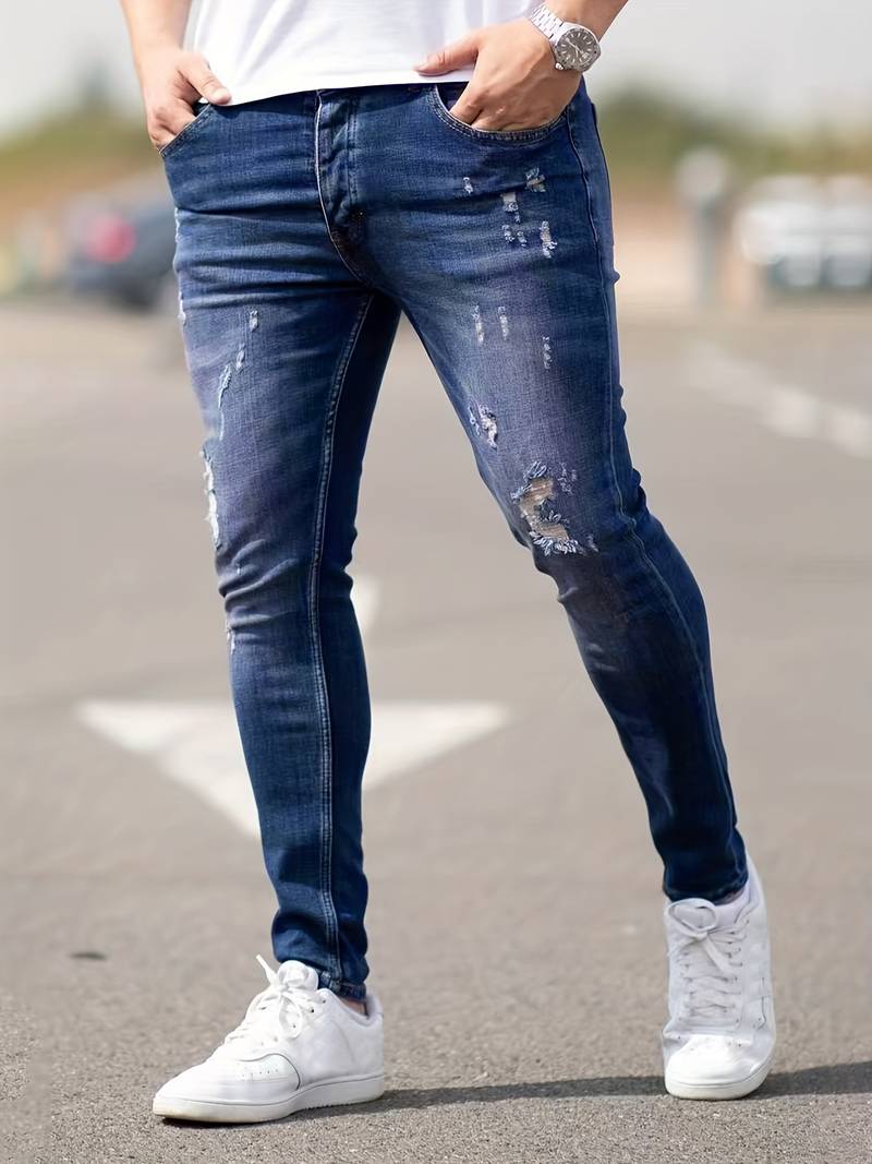 Malcolm – Herren-Jeans im Used-Look