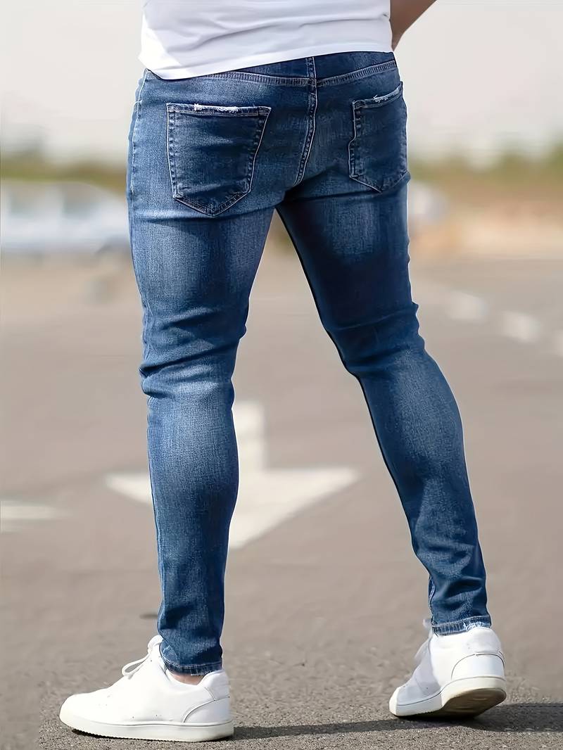 Malcolm – Herren-Jeans im Used-Look