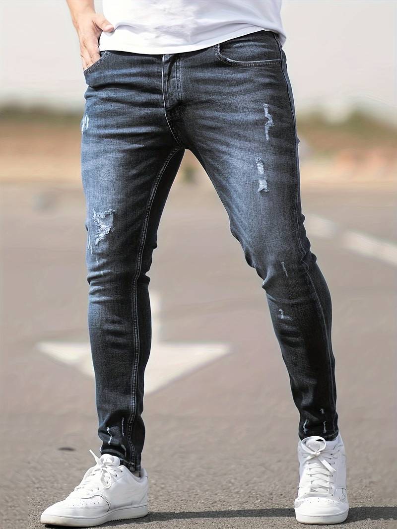 Malcolm – Herren-Jeans im Used-Look