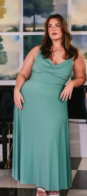 Elegantes Drapiertes Maxikleid