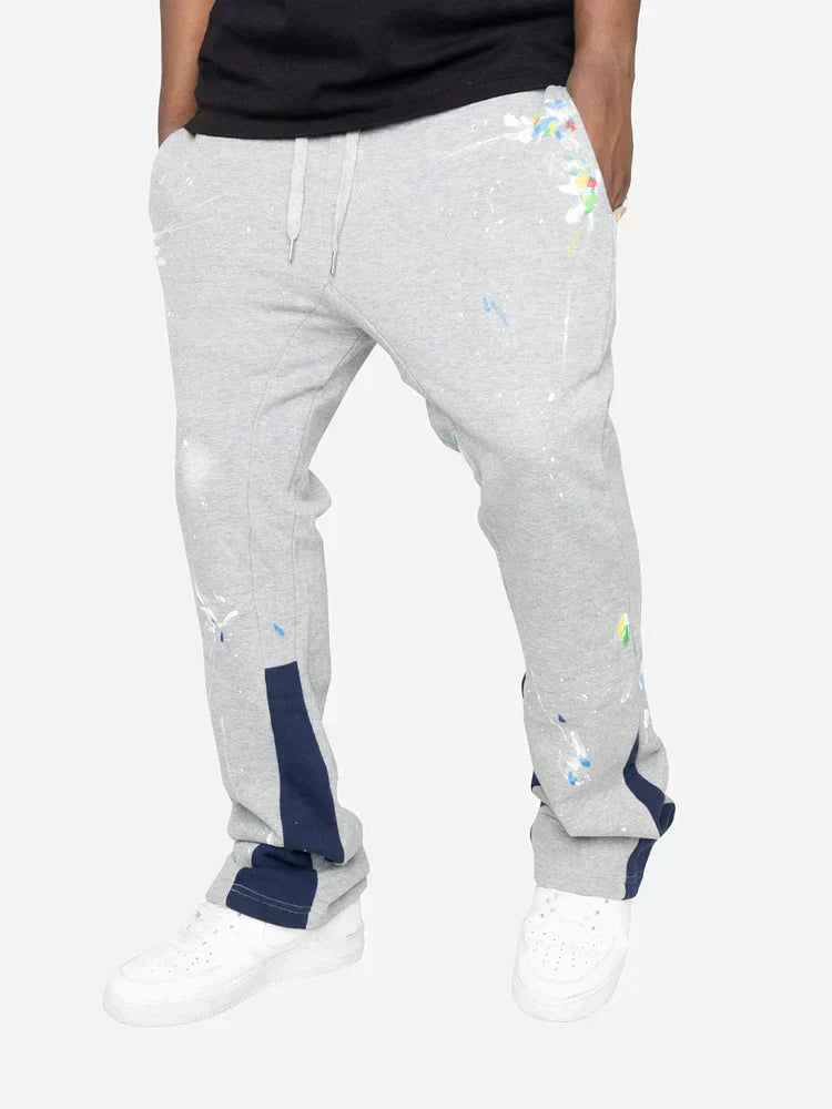 Farbspritzer Flare Jogginghose für entspannte Tage