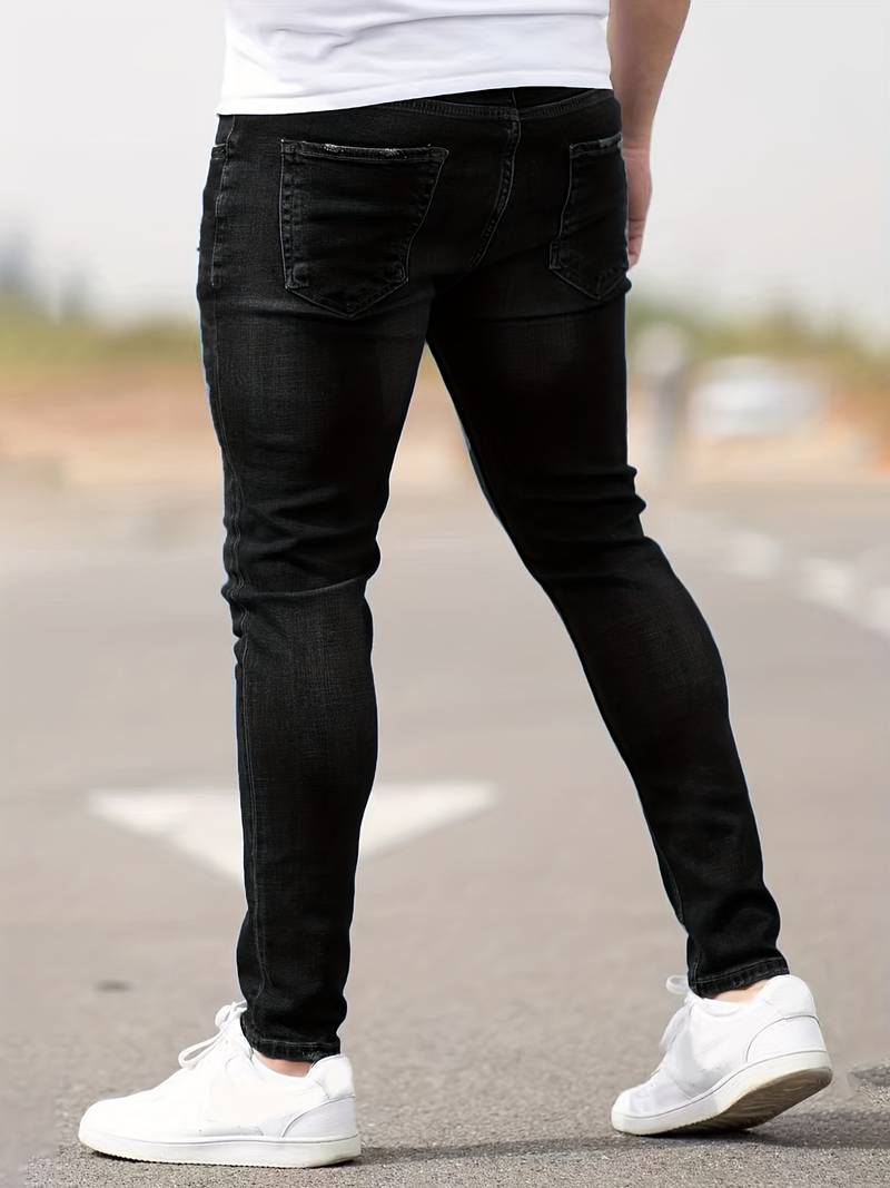 Malcolm – Herren-Jeans im Used-Look