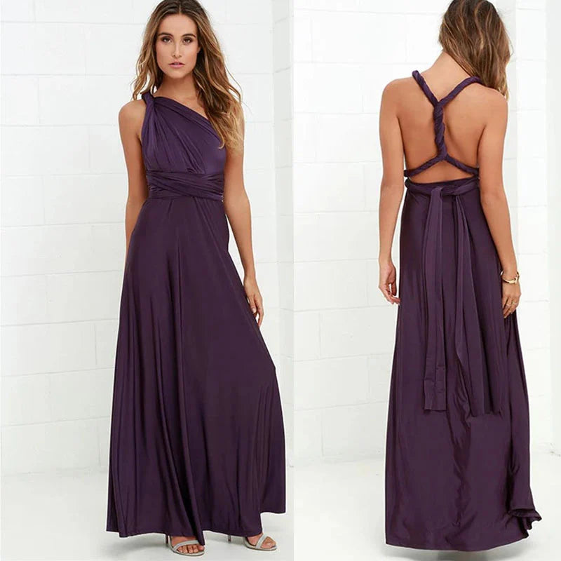 Slitherio - Elegantes Langes Leinenkleid - Bequem für Besondere Anlässe für Damen