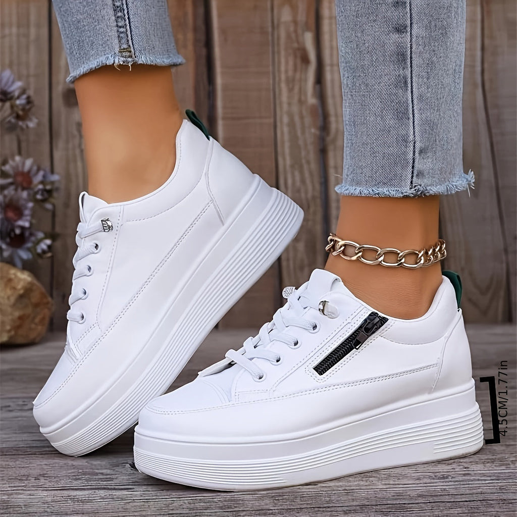Elegante Unifarbene Damen-Sneaker | Ideal für den Alltag