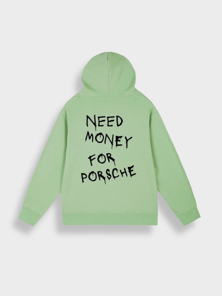 Herren Hoodie mit Einfarbigem Druck auf dem Rücken | Ideal für Entspannte Tage