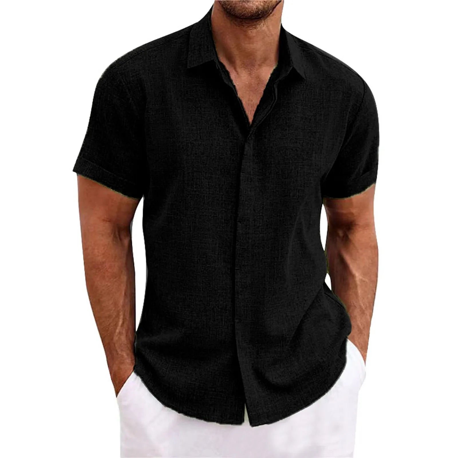 Herren Hawaiihemd mit kurzen Ärmeln | Modell Manfred