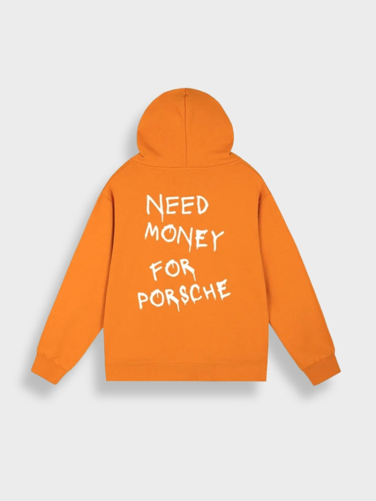 Herren Hoodie mit Einfarbigem Druck auf dem Rücken | Ideal für Entspannte Tage