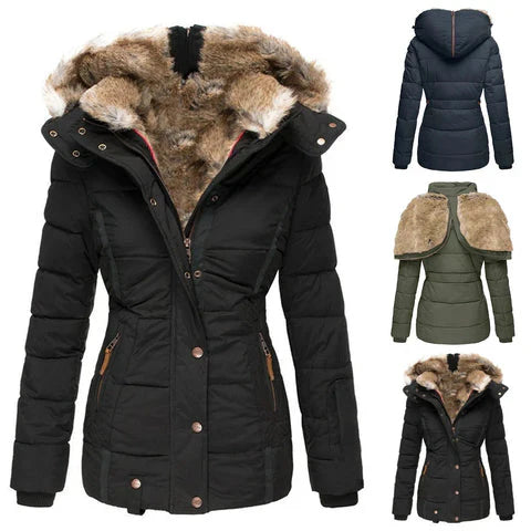 Jessamine - Kuschelige, wasserdichte Winterjacke mit Futter und Kapuze