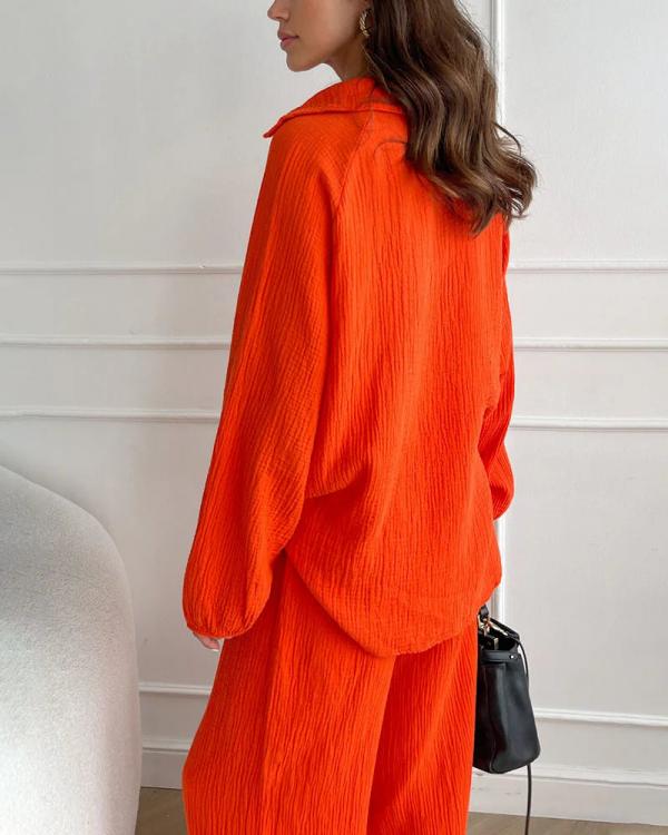 Thalia - Elegantes Damen-Zweiteiler-Set im lässigen Stil