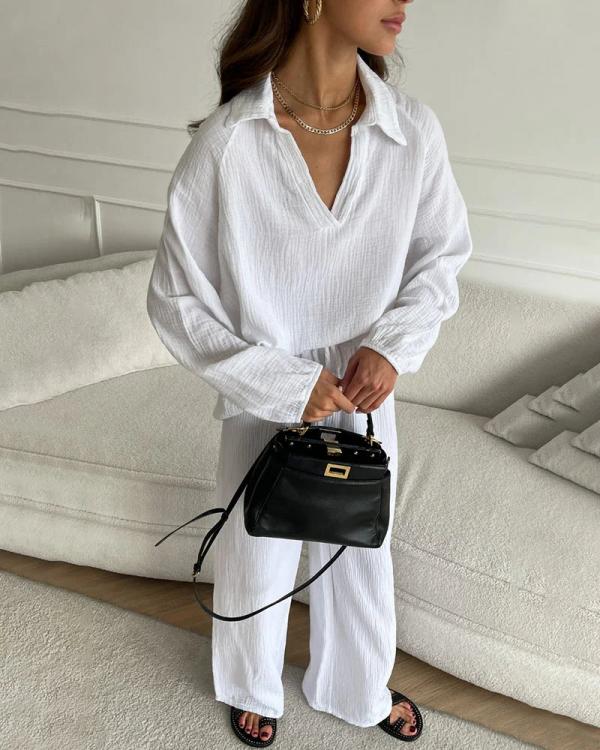 Thalia - Elegantes Damen-Zweiteiler-Set im lässigen Stil
