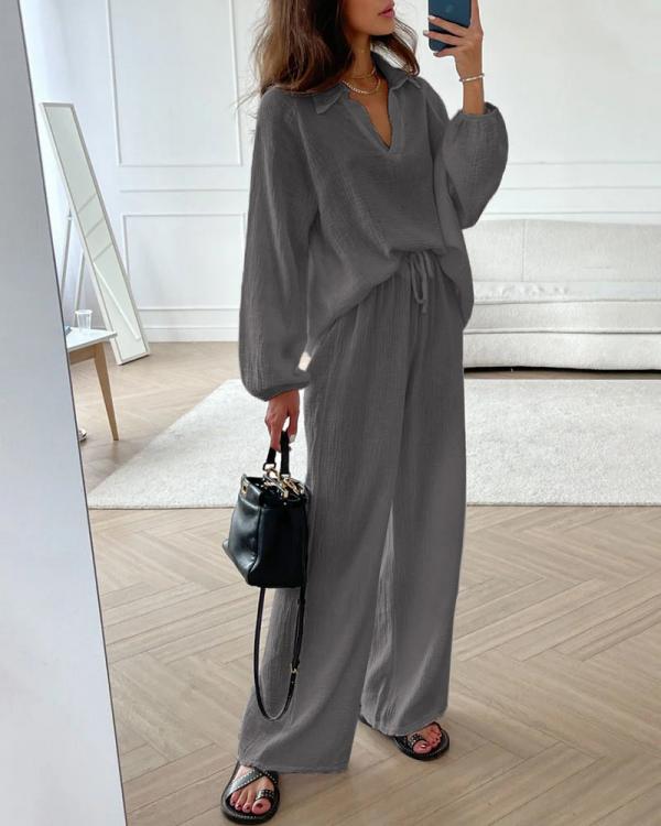 Thalia - Elegantes Damen-Zweiteiler-Set im lässigen Stil