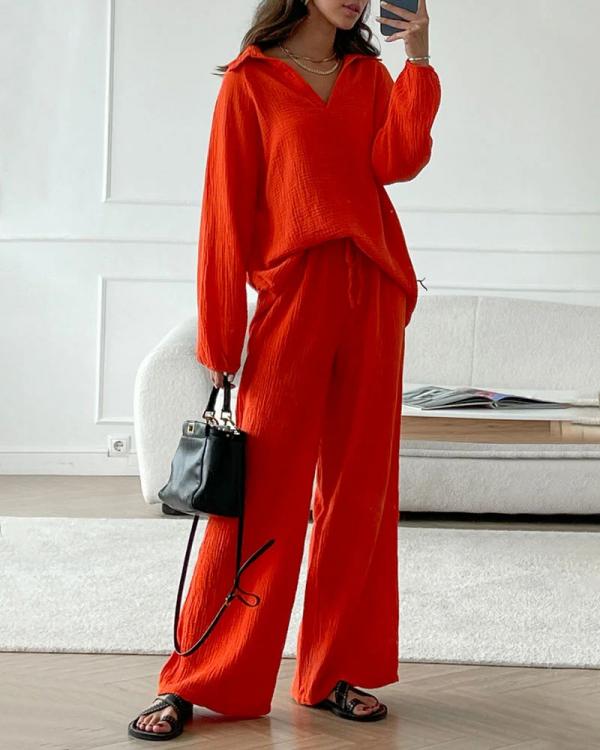 Thalia - Elegantes Damen-Zweiteiler-Set im lässigen Stil