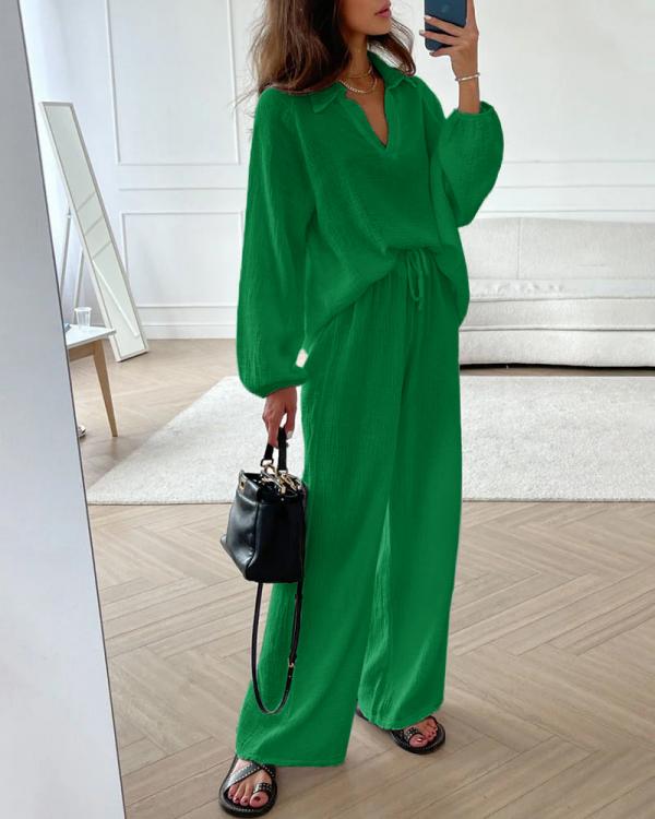 Thalia - Elegantes Damen-Zweiteiler-Set im lässigen Stil