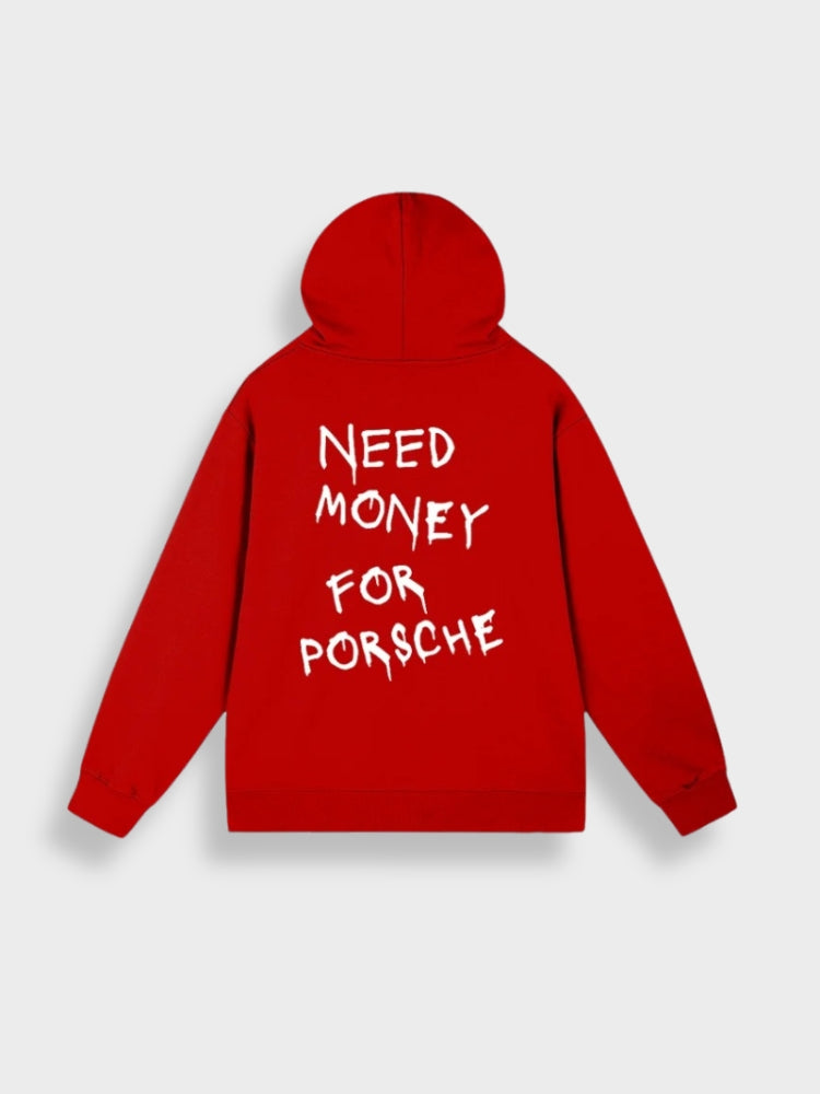 Herren Hoodie mit Einfarbigem Druck auf dem Rücken | Ideal für Entspannte Tage