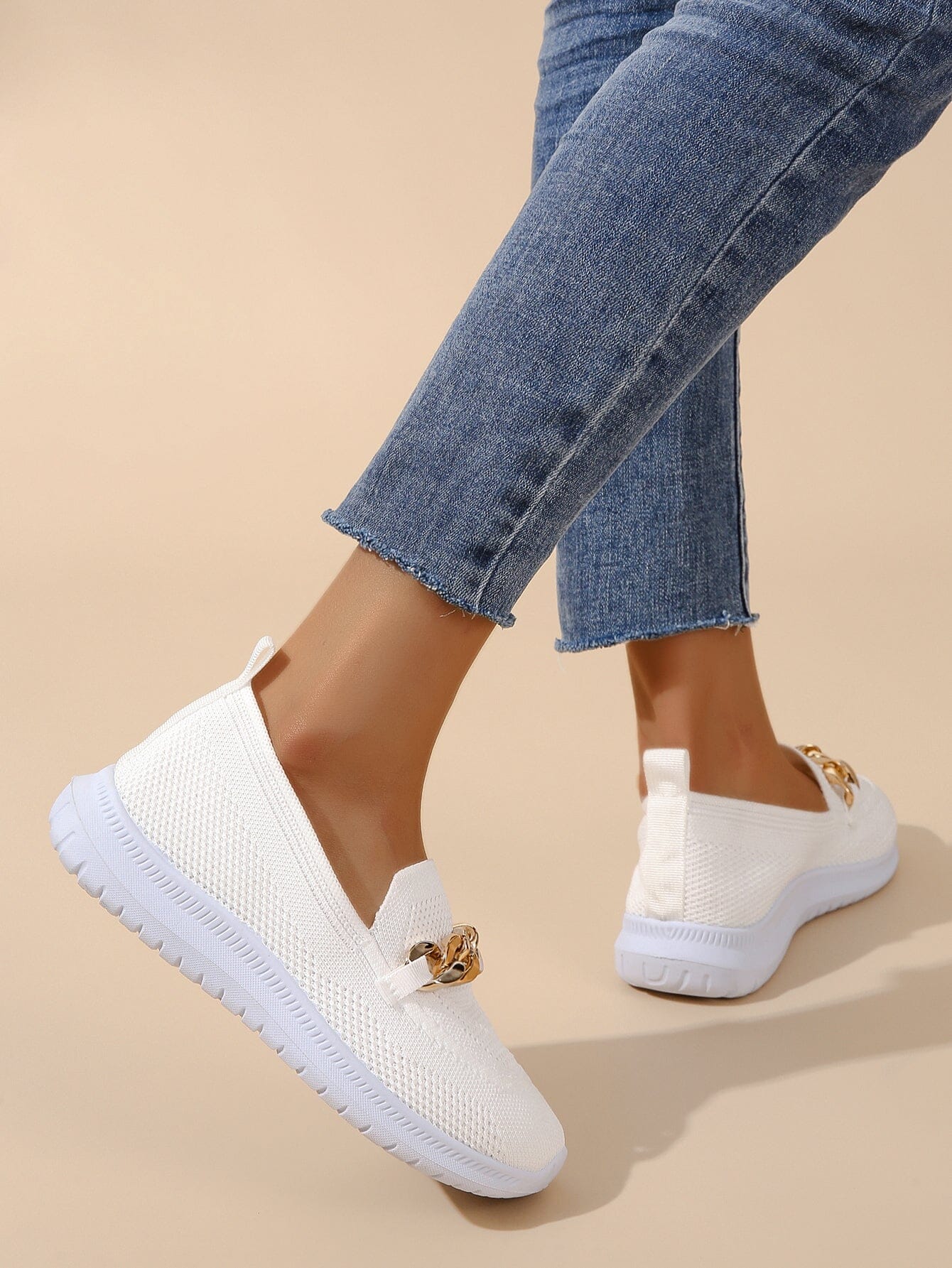 Aimée - Casual Women's Slip-On Sneakers | Breathable, Flexible Knit Sneakers