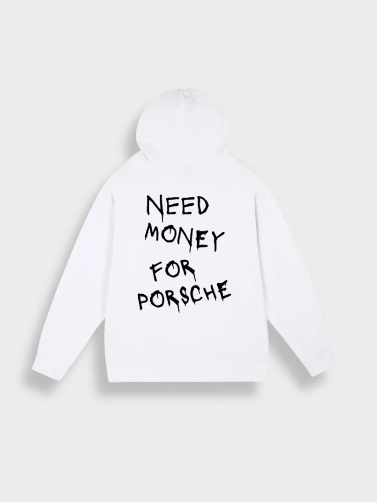Herren Hoodie mit Einfarbigem Druck auf dem Rücken | Ideal für Entspannte Tage