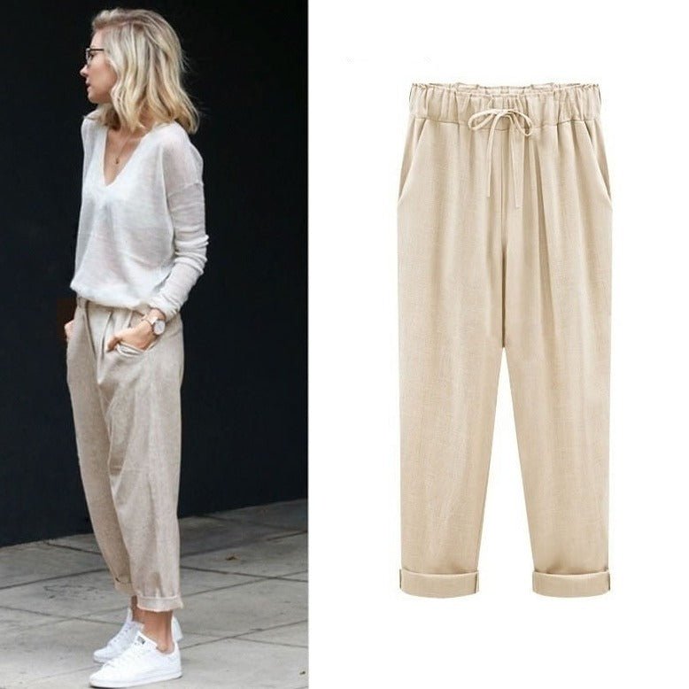 Marie Hose aus Baumwoll-Leinen
