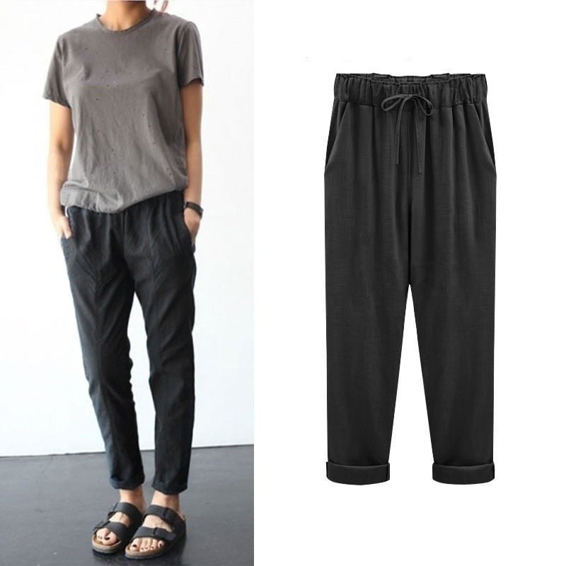 Marie Hose aus Baumwoll-Leinen